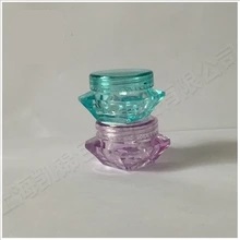 Small Plastic Sample Mini Bottle Jars Cosmetic Empty Makeup Containers Pot, 