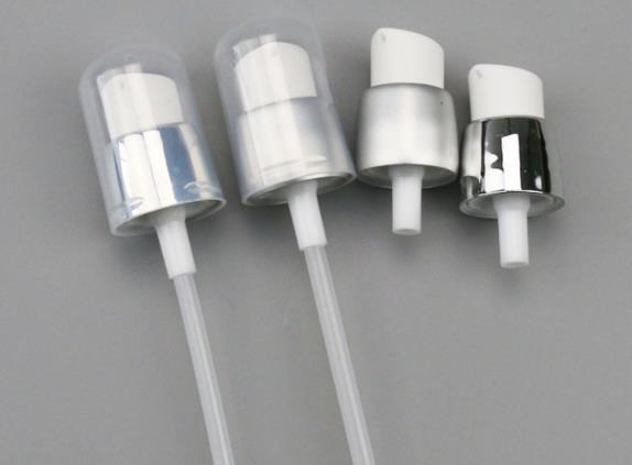 wholesale 18 / 400 cosmetic dispenser pump with plastic cap, 